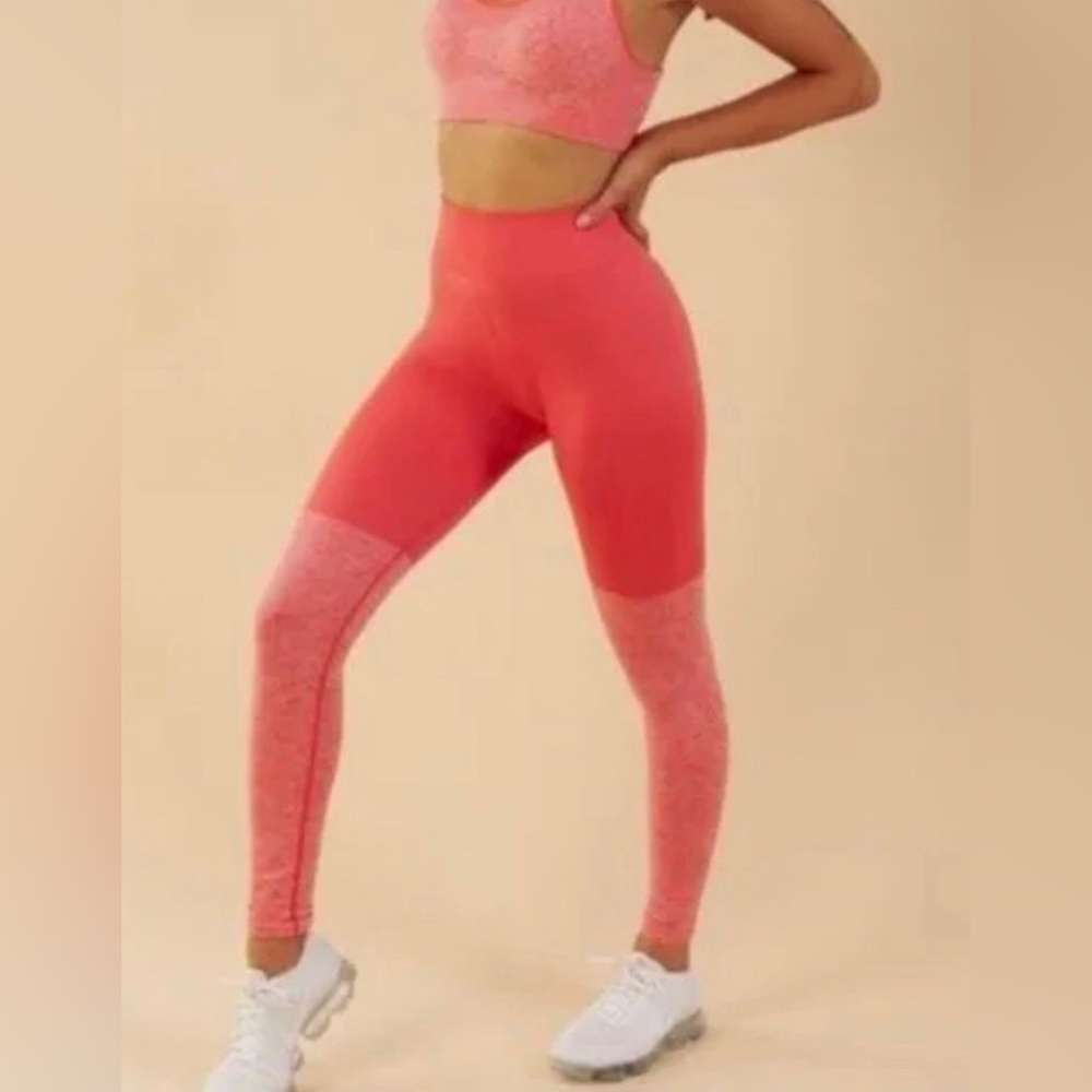 XXS Coral Gymshark leggings